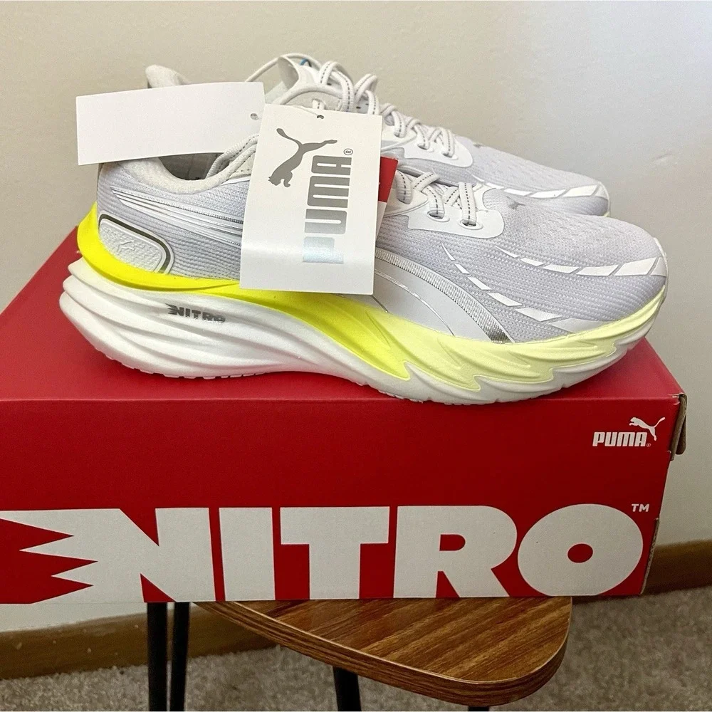 PUMA Velocity NITRO 4 Women's White Apple Spritz Running HYROX Size 8 - Picture 8 of 15